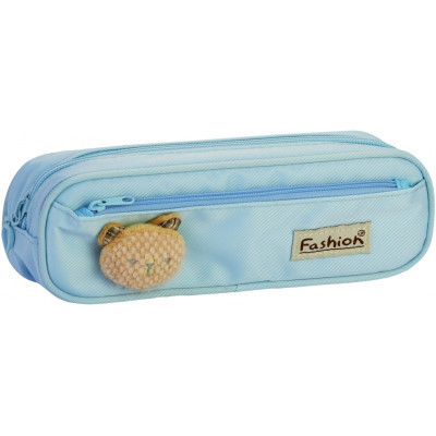 Пенал Cool For School 2 відділення з аплікацією Блакитний (CF6885-lt.blue) Вінниця - фото 1