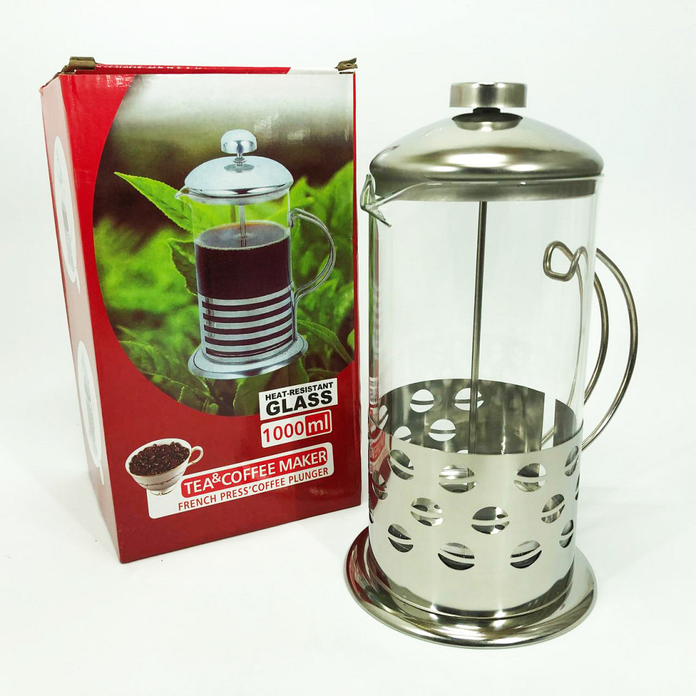 Домашний френч-пресс Unique, Заварники для чая и кофе, Стильный френч-пресс для чая и кофе DV-20 Львов - изображение 1