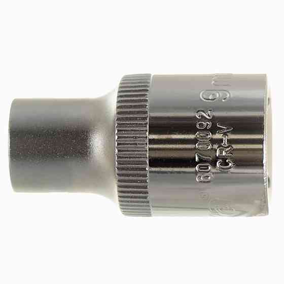 Насадка шестигранна коротка 1/2" 9мм CrV ULTRA (6070092) Рівне