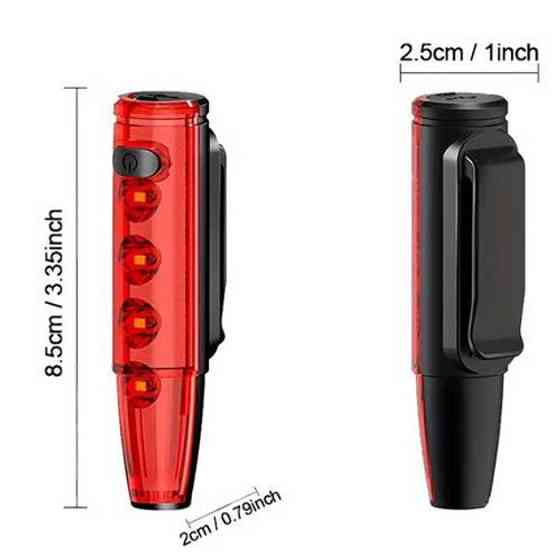 Ліхтар для велосипеда з акумулятором і зарядкою LEADBIKE LD77-LS-4 LED, Ліхтар задній вело TD-81 Івано-Франківськ