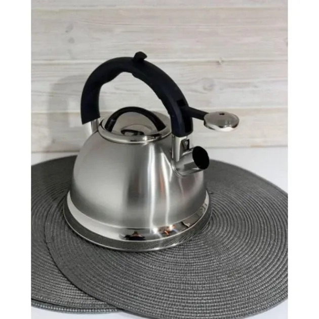 Стильный Чайник Со Свистком EB-1979 3.0 Лтр из нержавеющей стали, турбо-индукционное дно Одесса - изображение 1