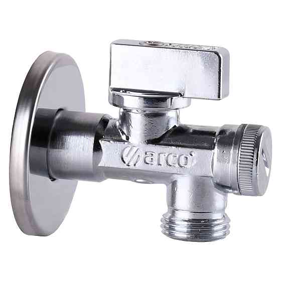 Кран кульовий кутовий з фільтром ARCO 1/2″x1/2″ 02400MAC Тернополь