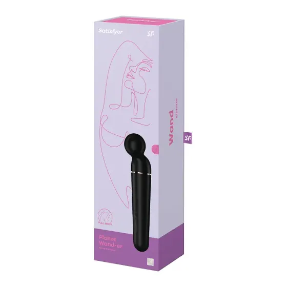 Вібромасажер Satisfyer Planet Wand-er Black/Rosegold Львів