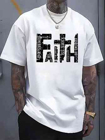 Футболка мужская с принтом  48 Белая 2664092956 Днепр