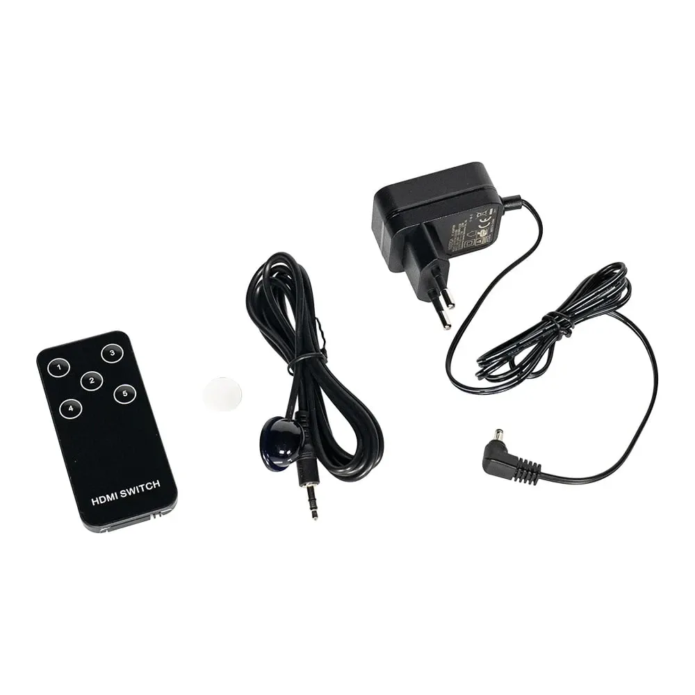 Комутатор 4K@30Hz HDMI 5x1 Dtech DT-7021 (MS) (74-00135) Киев - изображение 9