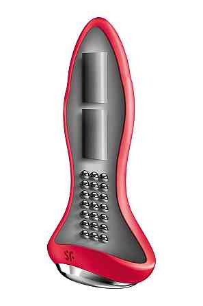 Анальна смарт-вібропробка із перлинним масажем Satisfyer Rotator Plug 1+ Red Sex Aura Київ