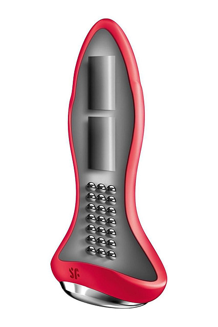 Анальна смарт-вібропробка із перлинним масажем Satisfyer Rotator Plug 1+ Red Sex Aura Київ - фото 3