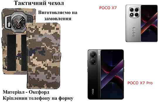 Тактический чехол для OPPO A40m, крепится к снаряжению на липучке Киев