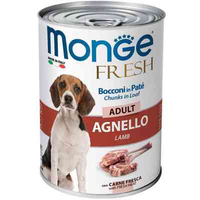 Консерви для собак Monge Dog Fresh ягня 400 г (8009470014571) Вінниця