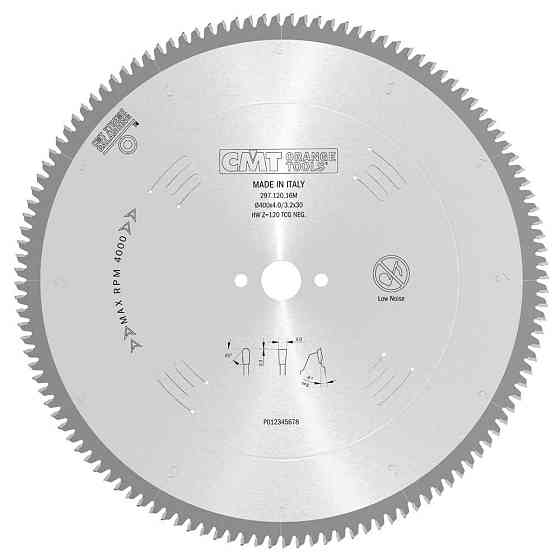 Пильний диск по алюмінію CMT 400x30x120Т K4.0/3.2 -6° Neg (297.120.16M) Одеса