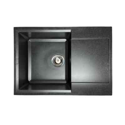 Мойка кухонная Adamant Horizon Medium графіт + змішувач та дозатор (4824296104513) Винница