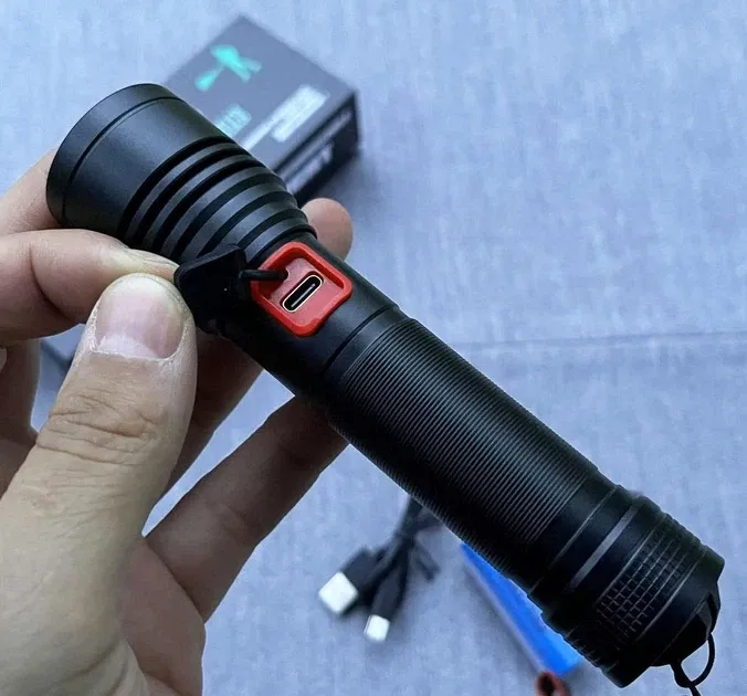 Фонарь ручной BL P02-P50 аккумуляторный LED влагостойкий USB зарядка X-Bailong мощный Одесса - изображение 2