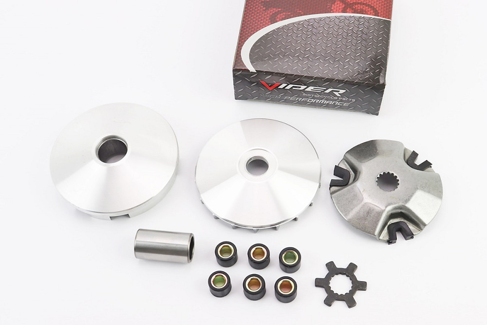 Варіатор передній к-кт Yamaha JOG 90 (під вал 16мм) + втулка, крильчатка, хрест Київ - фото 1