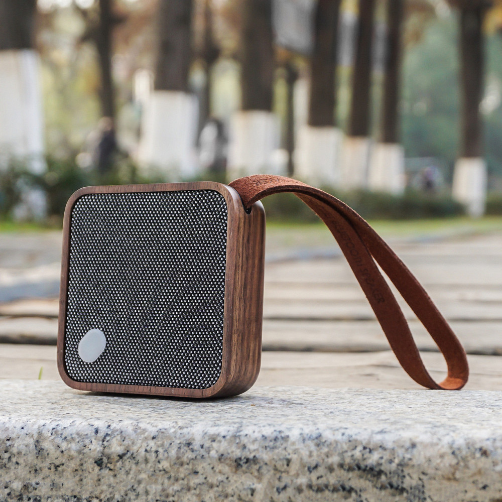 Бездротова Bluetooth-колонка Gingko Mi Square 3 Вт (Дерево горіх) Вінниця - фото 3