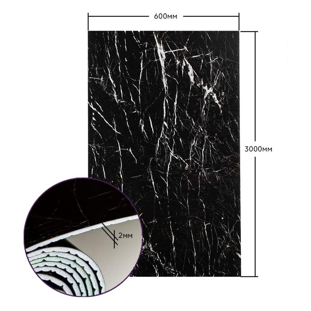 Самоклеящаяся стеновая PET плитка в рулоне 600х3000х2мм SW-00001694 Киев - изображение 3