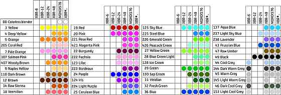 Набір маркерів Koi Coloring Brush Pen 24кол Sakura Київ