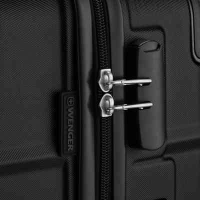 Валіза Wenger Amplar, мала, пластик, 4 колеса, чорна (653143) Вінниця