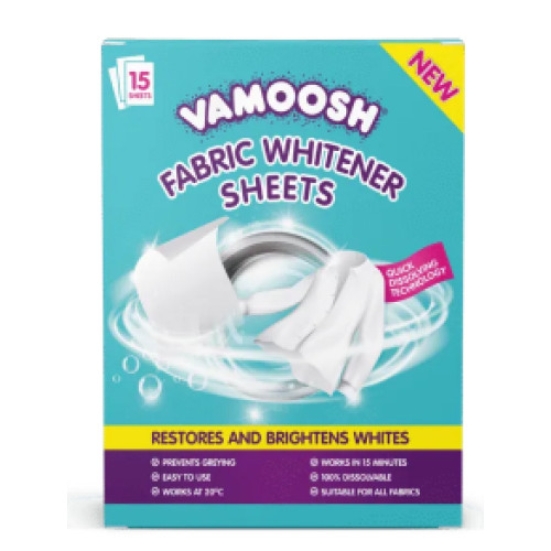 Листи для відбілювання тканин Vamoosh White Sheets 15 шт Львів