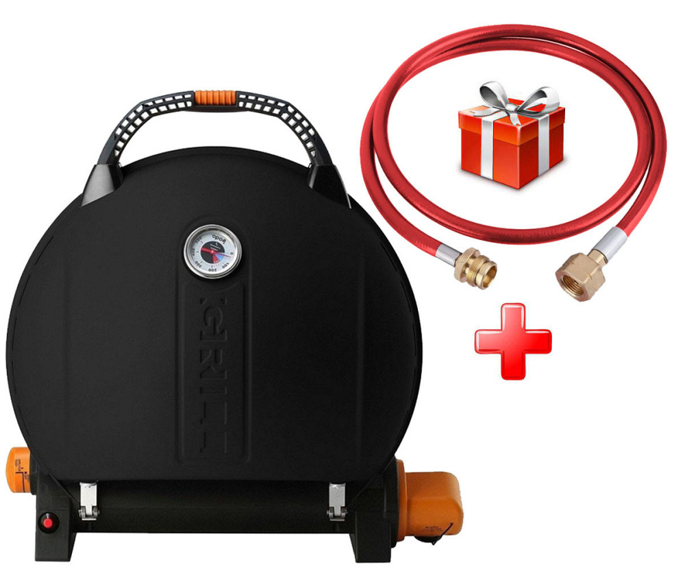 КОМПЛЕКТ Портативний переносний газовий гриль O-GRILL 900, чорний + шланг в подарунок! Код: 011682 Рівне - фото 11
