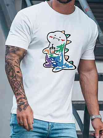 Футболка чоловіча с принтом  46 Біла 2664091053 Дніпро