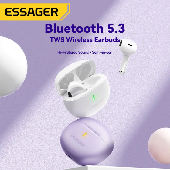 Бездротові навушники TWS ESSAGER Shining SL02 White Київ
