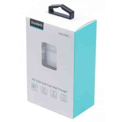Зарядное устройство Choetech GaN USB-A/USB-C 33W QC3.0/PD/PPS (PD5006-EU-WH) Винница