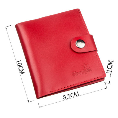 Портмоне Shvigel Кожаное Красное (16223) Винница - изображение 3