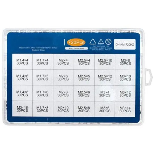 Гвинти потаємні для ноутбуків M1.4 М1.7 М2 М2.5 M3, 720 шт. Винница - изображение 1