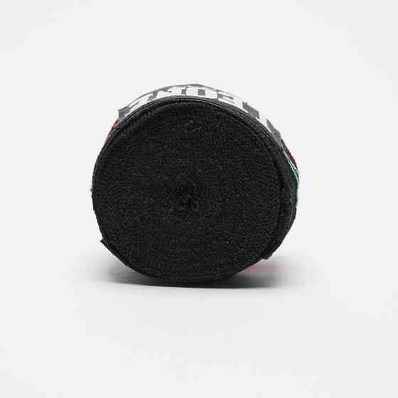 Боксерські бинти Leone Flag Black 3,5м професійні спортивні бинти для боксу, чорні Київ