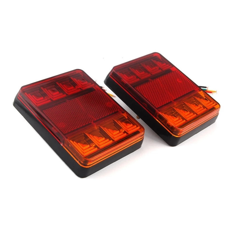 Ліхтар LED задній універсальний 120 х 95 х 22; 12/24/30V; 12 led діодів; + 20 см дріт Мукачево - фото 9