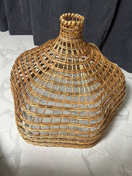 Лампа плетена фігурна з лози Київ - фото 6