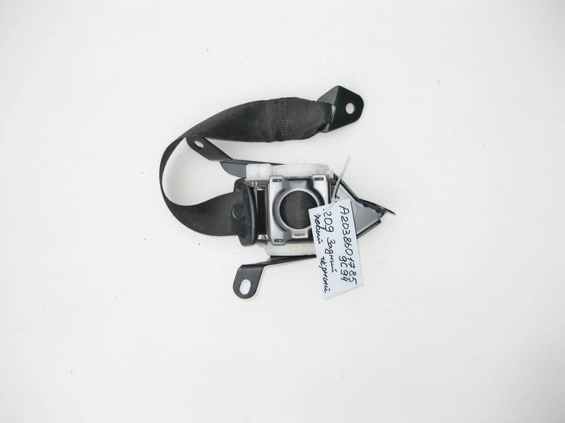 Mercedes-Benz  A2038601785 9C94 Ремінь безпеки задній лівий чорний CLK C209 Одеса - фото 1