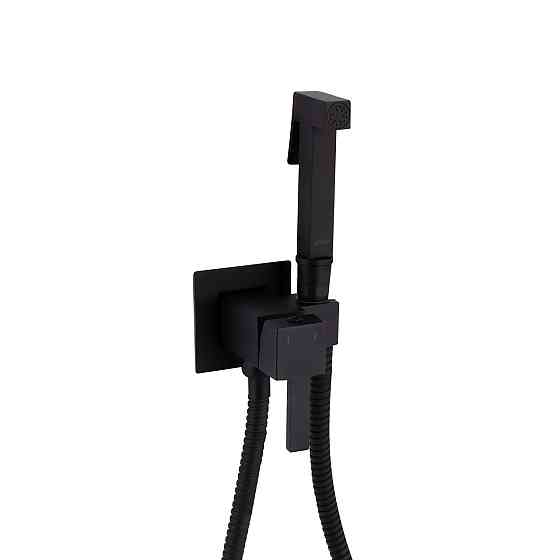 Набір для гігієнічного душу Qtap Inspai-Varius прямокутний QT259710842859NB Black Matt Київ