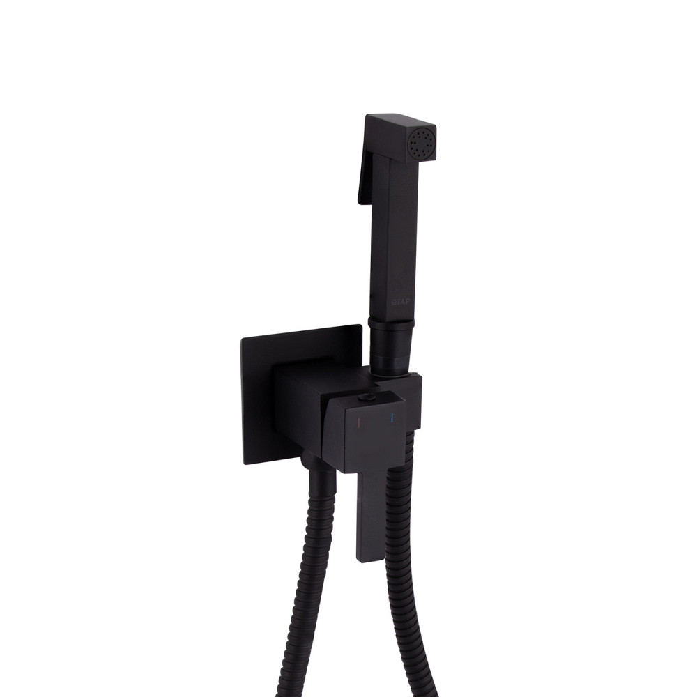 Набір для гігієнічного душу Qtap Inspai-Varius прямокутний QT259710842859NB Black Matt Київ - фото 3