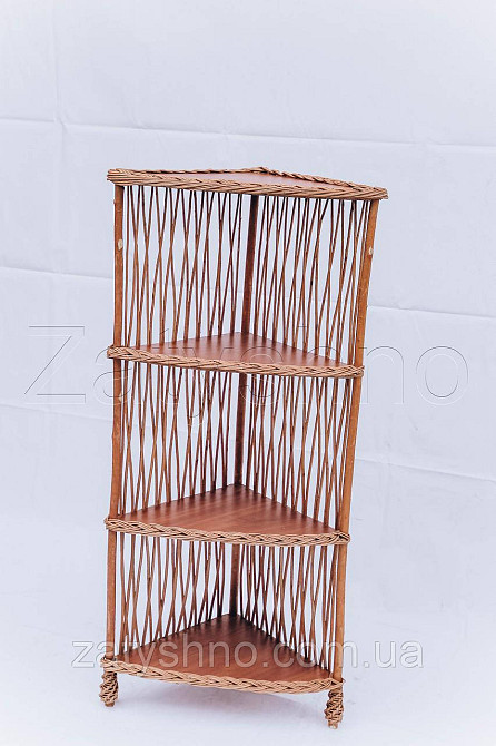 Етажерка плетена з лози Київ - фото 4