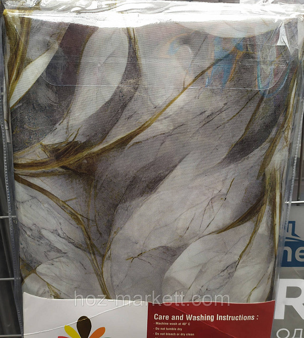 Штора для душу тканинна міранда Пірья 180 х 200 см сіра Харків - фото 2