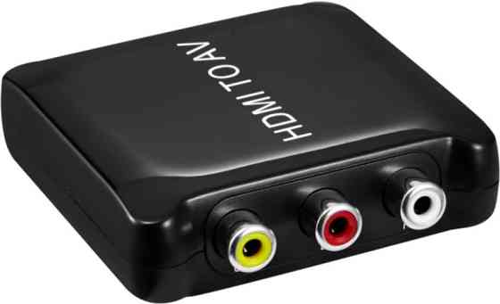 Конвертер PowerPlant (CA911486) HDCAV02-M miniHDMI — AV (3xRCA), чорний ( 18356 ) Харків