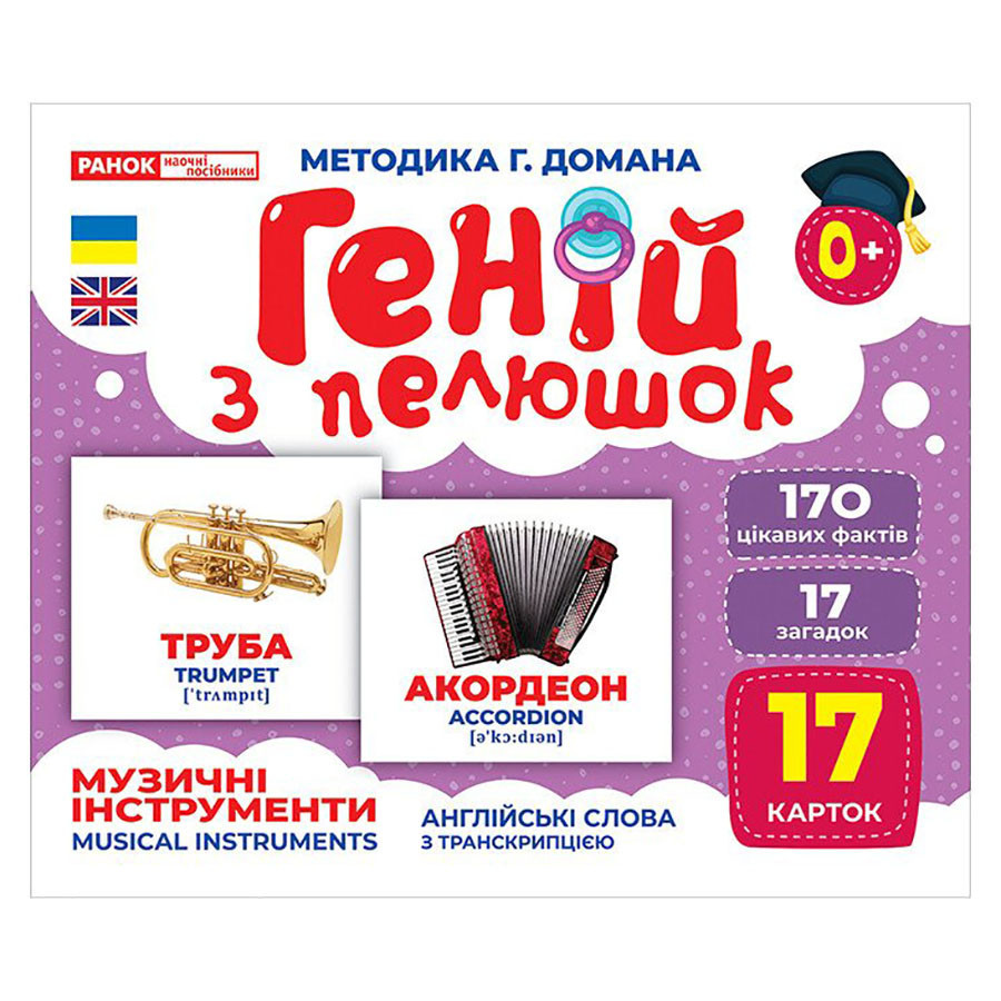 Набор развивающих карточек Гений с пеленок 