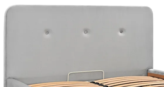 Ліжко Двоспальне Michelle VIP Wood На ніжках 180 х 200 см Monolith 84 З додатковою металевою цільнозварною рамою Сірий Київ