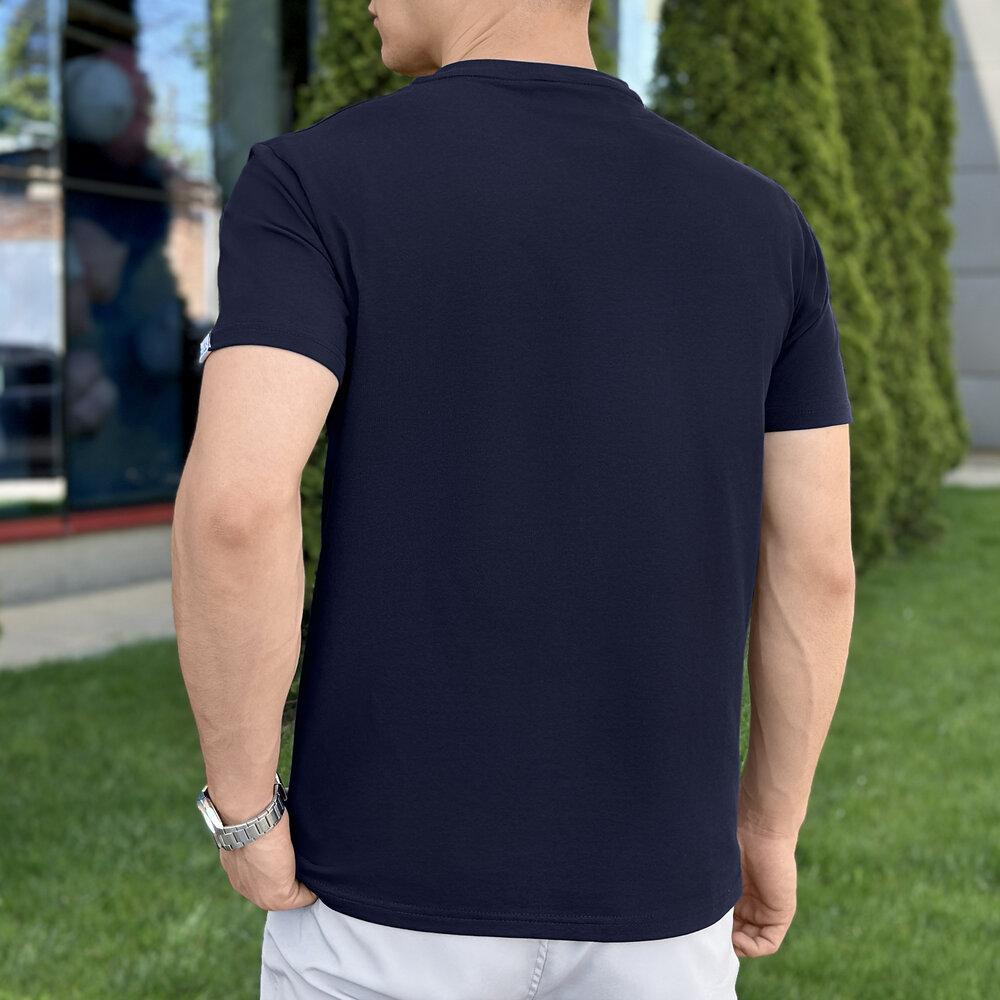 Чоловіча футболка темно-синя Pobedov Peremoga Київ - фото 3