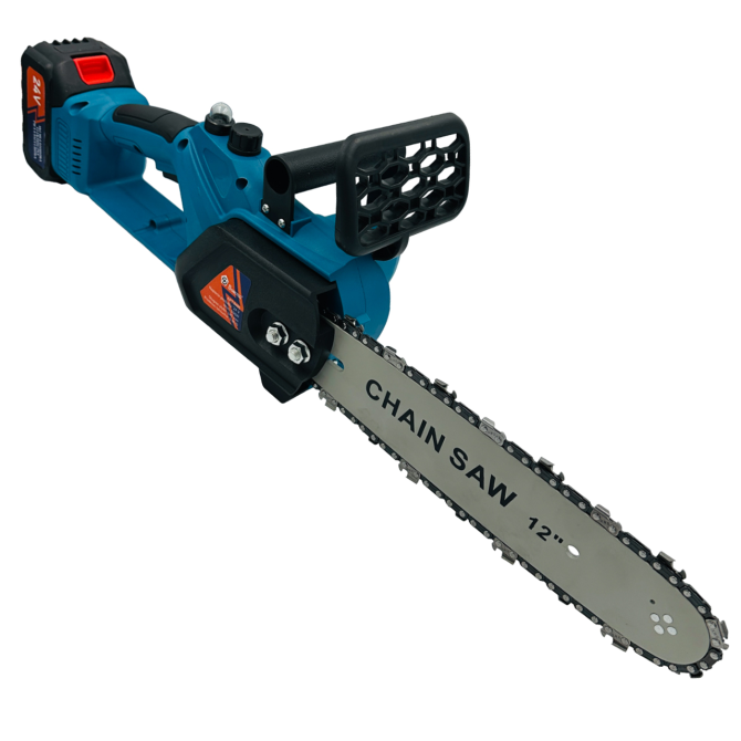 Акумуляторна ланцюгова пилка Chain Saw 12'' DOMOTEC 8485 – надійна та автономна, для саду та дачі Київ - фото 3
