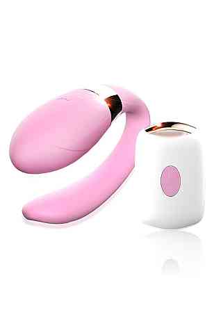 Вібратор для пар - V-Vibe Pink, USB, 7 Function, Remote Control Sex Aura Київ