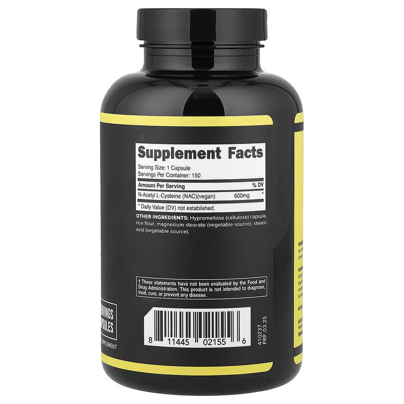 Ацетилцистеин Primaforce NAC 600 мг 150 капсул Луцк - изображение 2