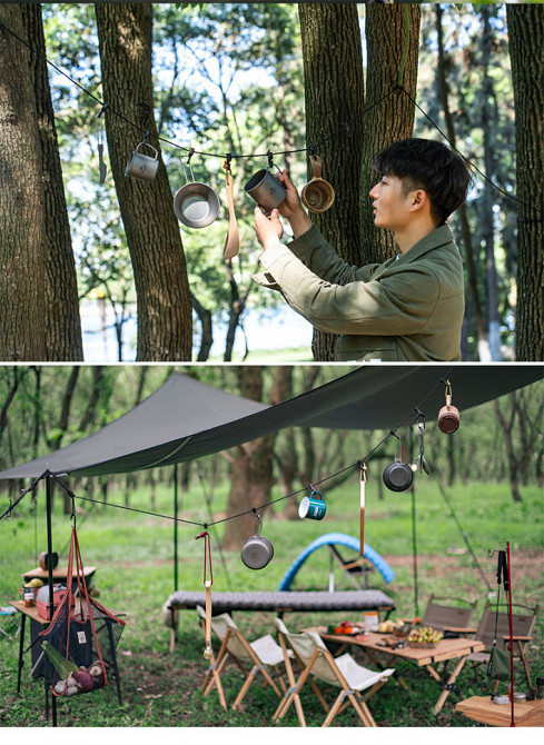 Мотузка Naturehike NH19PJ040 430мм, темно-сірий Київ - фото 6