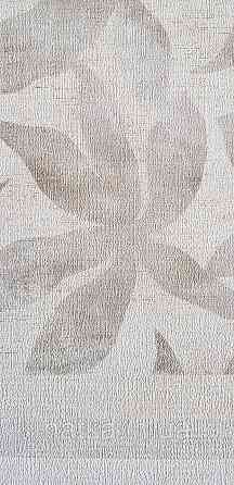 Шпалери вінілові на флізеліні Rasch Golden Hour метрове листя коричневі на бежевому Київ