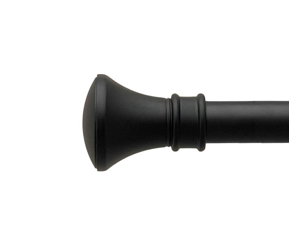 Карниз Orvit Люксор металевий дворядний техно гладка труба кільце металеве Чорний Оксамит 25\19 мм 200 см Львов - изображение 2