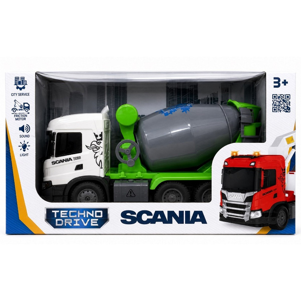 Автомодель серії Big Truck – Бетонозмішувач Scania (світло, звук) Днепр - изображение 1