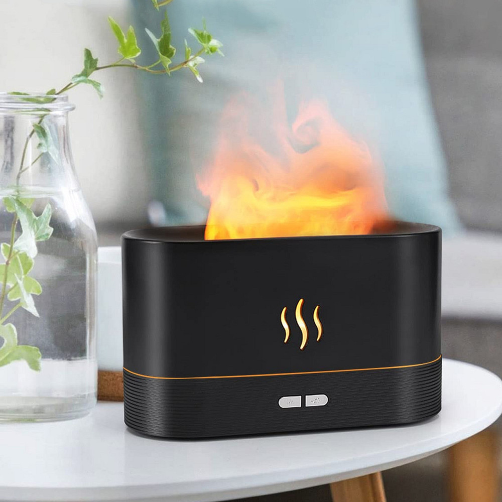 Зволожувач повітря з ефектом полум'я на 180 мл,Kinscoter DQ-701 SBR Київ - фото 1