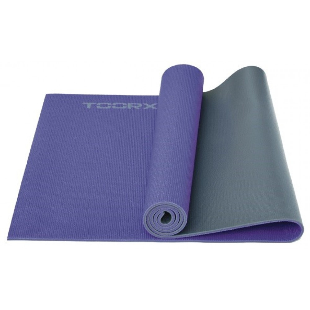 Коврик спортивный Toorx Yoga PVC 173 х 60 х 0,6 см для йоги и фитнеса Viola/Antracite (MAT-177) Київ - фото 1