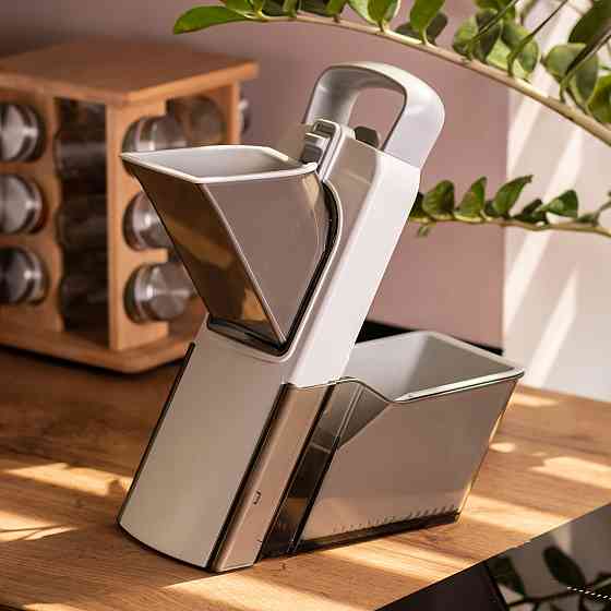 Універсальна ручна овочерезка з контейнером 19×12.5 см Київ